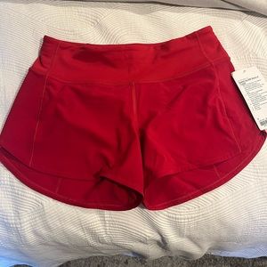 NWT Speed Up MR 4” Shorts lined
